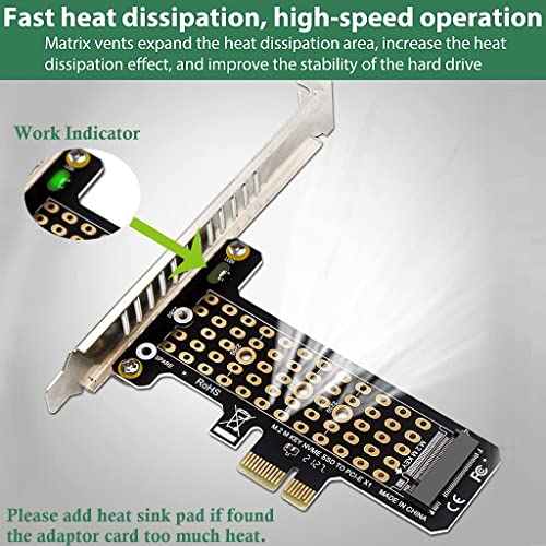 Verilux® NVMe Adapter M.2 PCIe 4.0 x1 Card for M.2 (M Key) 2230 2242 2260 2280 Size NVMe SSD Support PCIe x4 x8 x16 Slot Graphic Card 4PCS Verilux® NVMe Adapter M.2 PCIe 4.0 x1 Card for M.2 (M Key) 2230 2242 2260 2280 Size NVMe SSD Support PCIe x4 x8 x16 Slot Graphic Card 4PCS